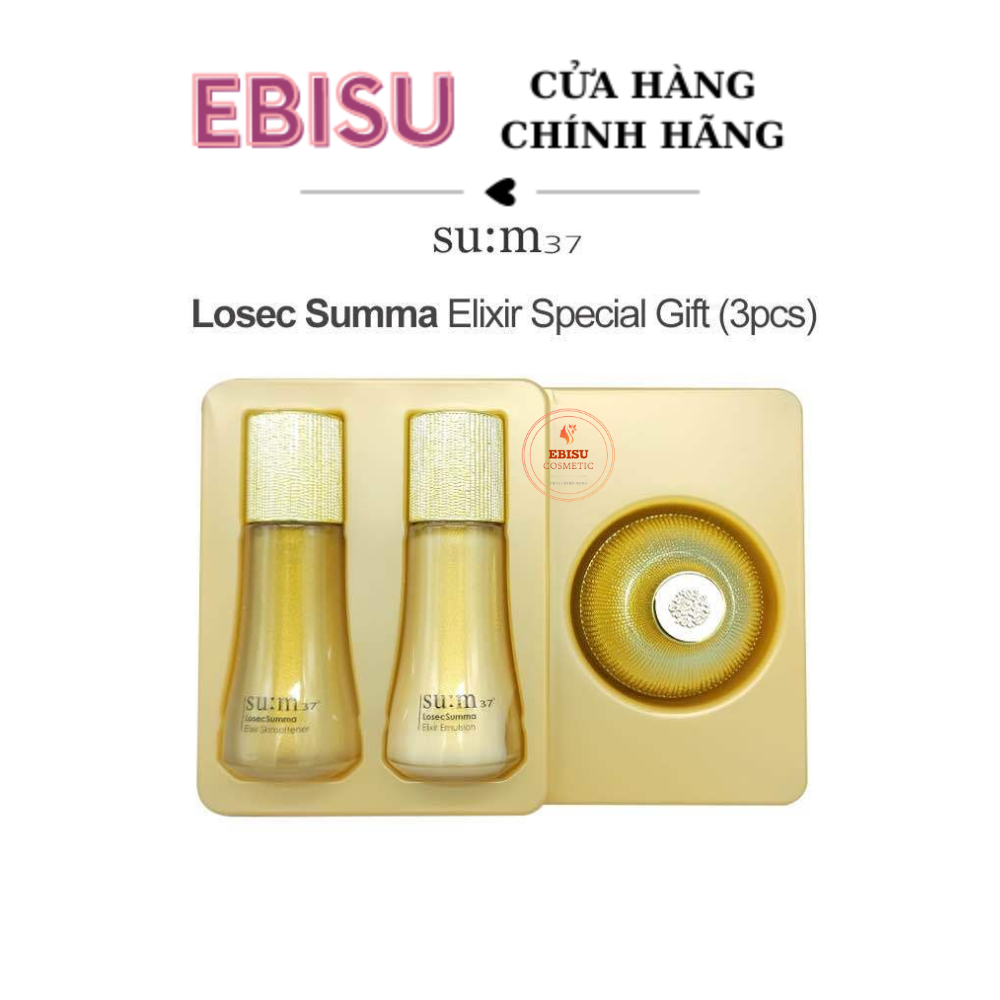 Bộ Tái Sinh Da Cao Cấp Sum37 Losec Summa Elixir 3pcs_𝗘𝗕𝗜𝗦𝗨 𝗖𝗢𝗦𝗠𝗘𝗧𝗜𝗖𝗦