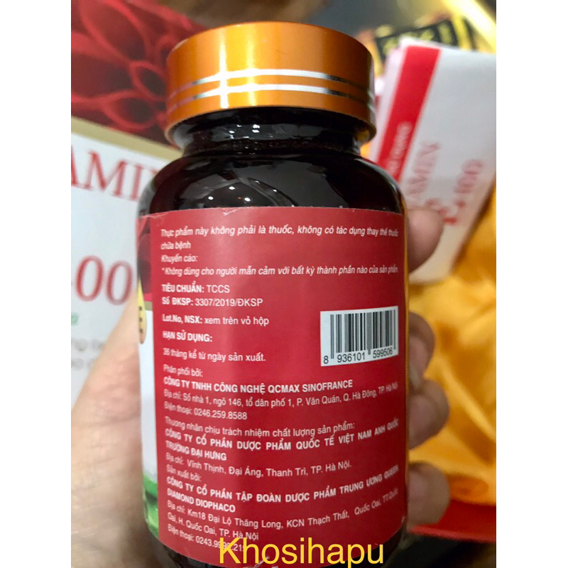 Vitamin E 400 Lô hội giúp da trẻ trung mịn màng sáng khoẻ giảm nám mờ sạm chống oxy hoá giảm lão hoá chín hãng 30 viên