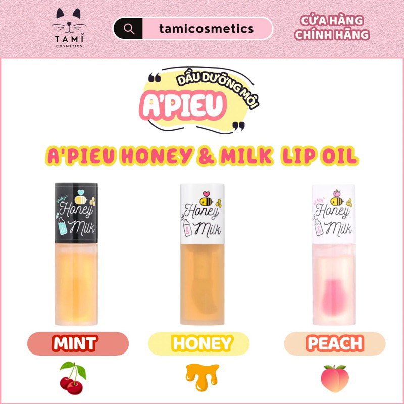 Dầu Dưỡng Môi Apieu Honey & Milk Lip Oil