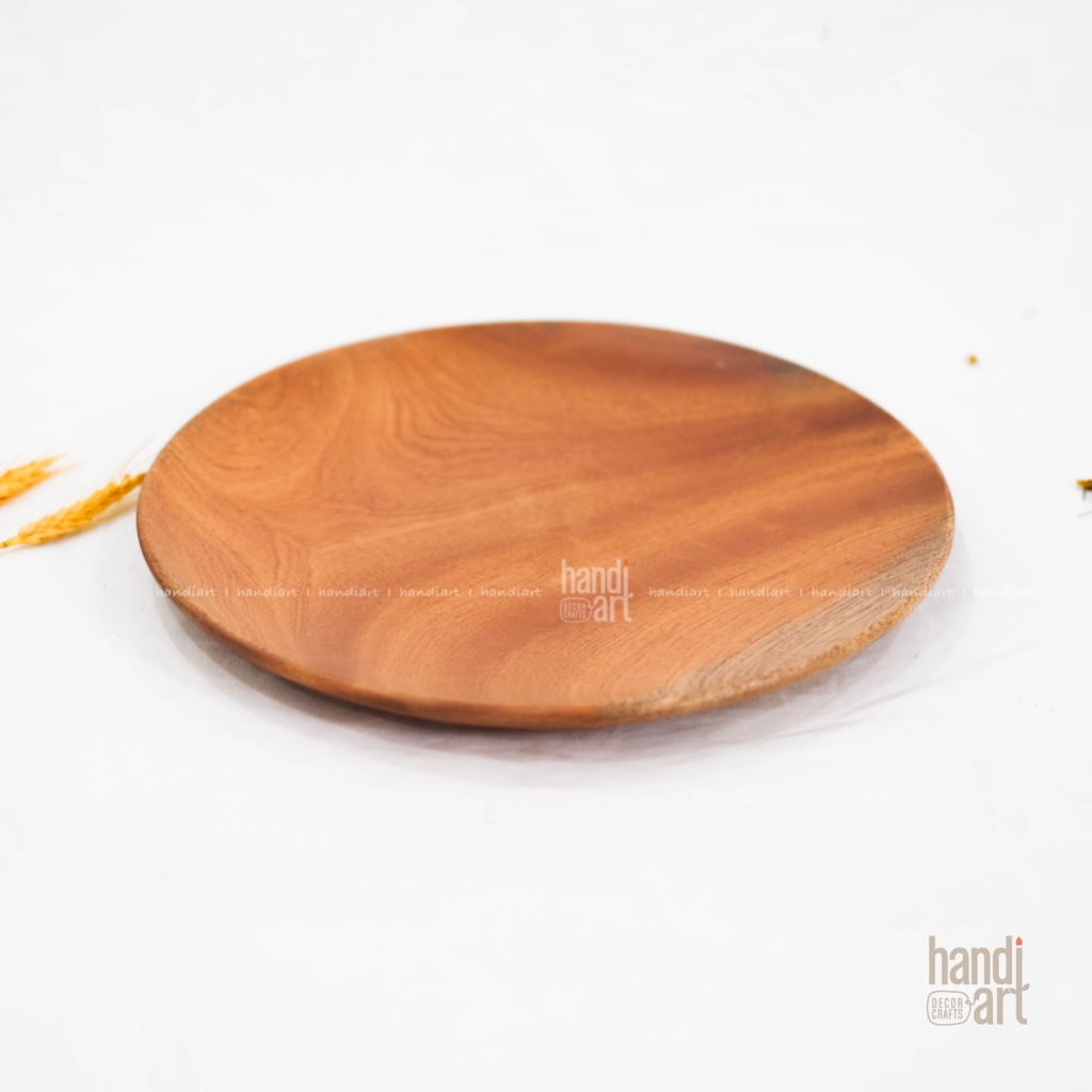 Khay gỗ tròn, dĩa gỗ tròn trang trí bàn ăn
