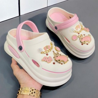  Dép sục dép cross bánh mì nữ Sticker cao cấp dế dày 6cm có lỗ thoáng khí chất liệu EVA êm mềm D7791 