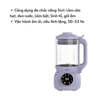 Máy Làm Sữa Hạt OSTMARS - Xay Sinh Tố Cối Thuỷ Tinh Bản Tiếng Việt Đa Chức Năng Nấu Dung Tích 1,1 lít
