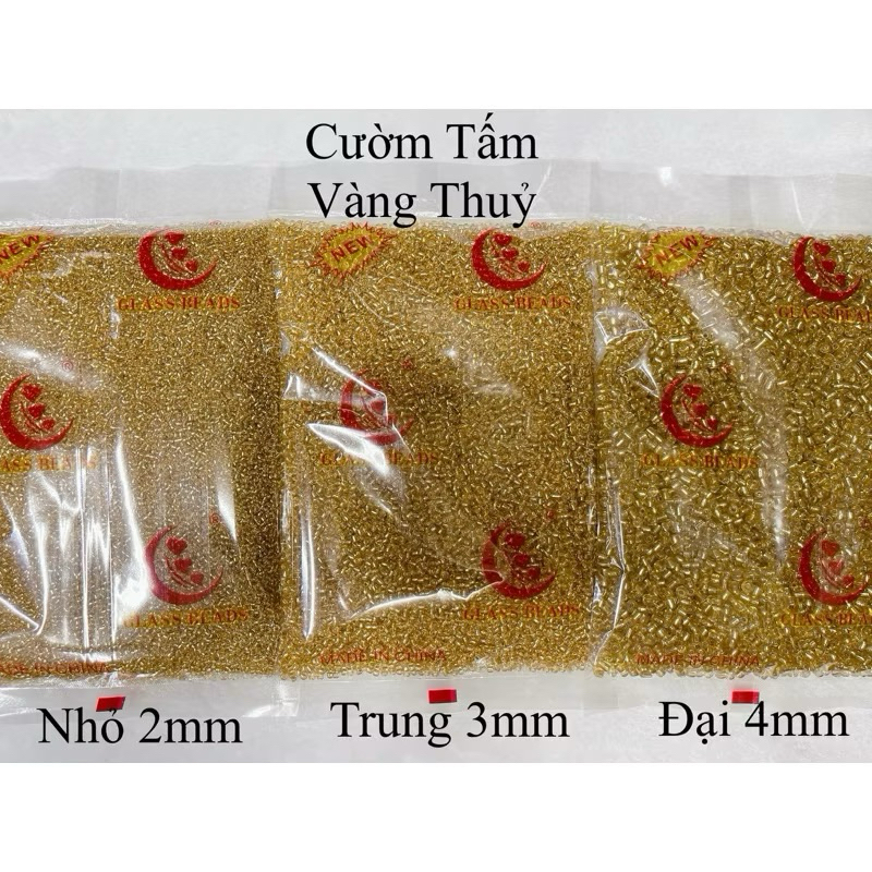 450G Hạt Cườm Tấm Thuỷ 2mm/3mm/4mm [Đủ Loại] Đính Kết Trang Trí Áo