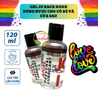 Gel Bôi Trơn Hậu Môn JO back Door 120ml, Dùng bôi trơn cao cấp cho Nam Nữ, Đặc Biệt Phù Hợp Cho GLBT Quan Hệ Hậu Môn