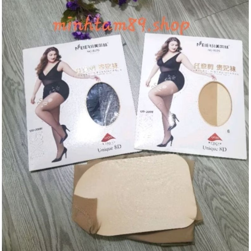 QUẦN TẤT DA MỎNG 8D  BIG SIZE CHO NGƯỜI BÉO