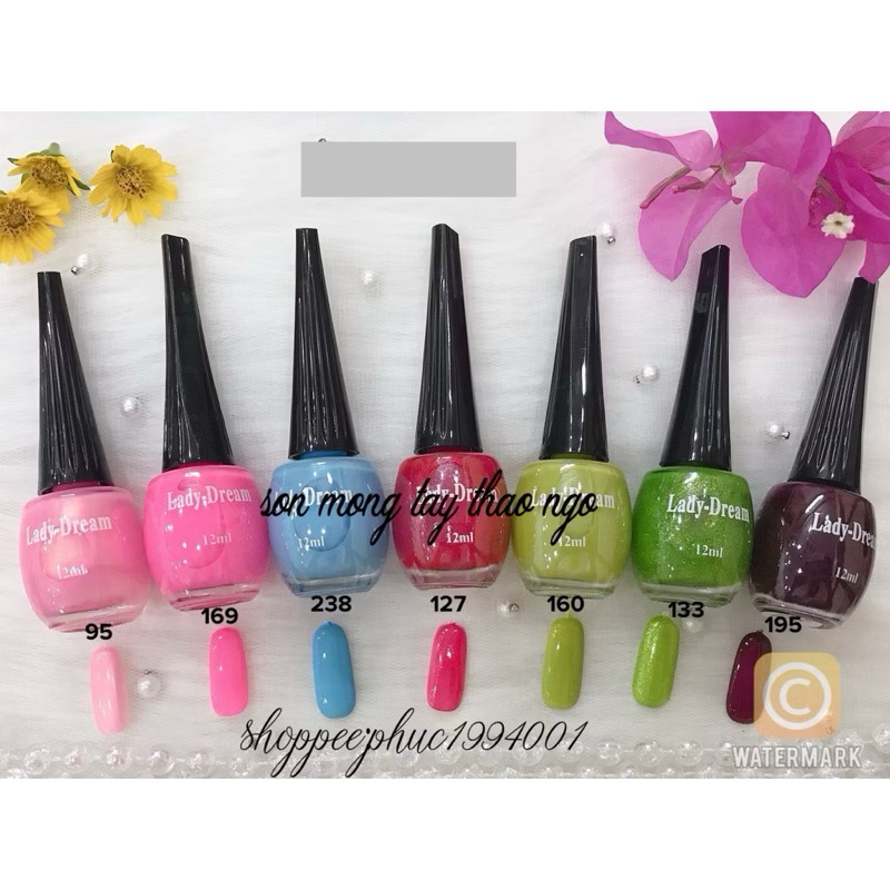 Sơn móng tay ladydream 12ml (sơn thường)