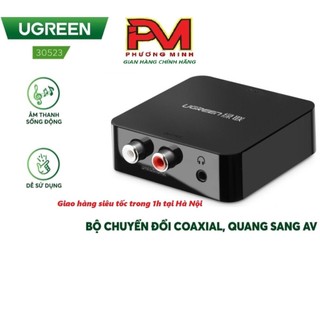 Bộ Chuyển Đổi âm thanh quang sang AV cao cấp- Optical Sang Analog Audio Ugreen 30523 - Hàng Chính Hãng bảo hành 18 tháng
