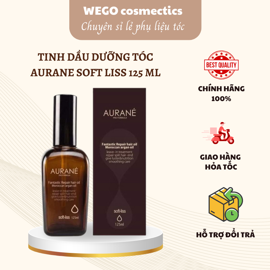 TINH DẦU DƯỠNG TÓC AURANE SOFT LISS 125 ML [Wego_Cosmectics]