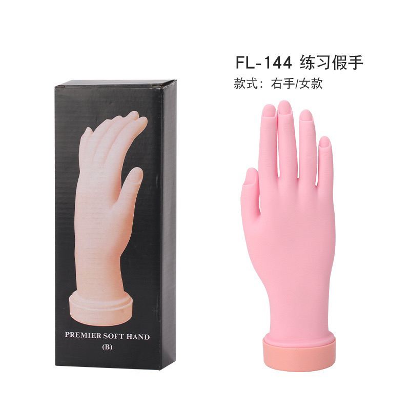 Bàn tay silicon - Phụ kiện Nail