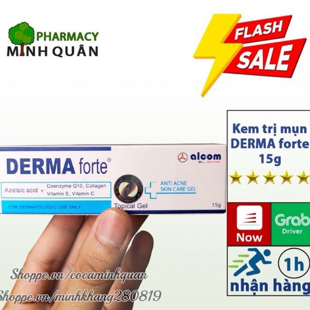 Gel DERMA forte hết mụn trứng cá