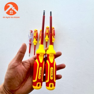 Bộ 7 cây tua vít cách điện kapusi chính hãng, cách điện đến 1000v