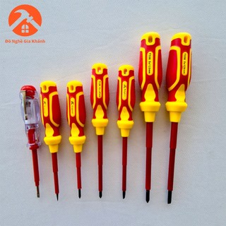 Bộ 7 cây tua vít cách điện kapusi chính hãng, cách điện đến 1000v