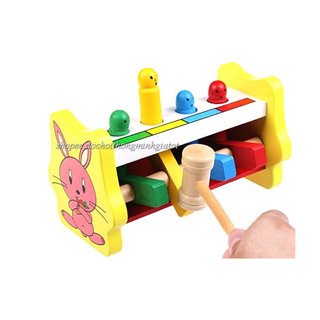 Đập cọc gỗ vui nhộn - Bé luyện tay