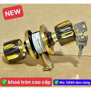  Ổ KHOÁ TAY NẮM TRÒN HIỆU FINSON MÀU VÀNG ĐEN SANG TRỌNG LOẠI CAO CẤP CÒ NGẮN-CÒ DÀI 