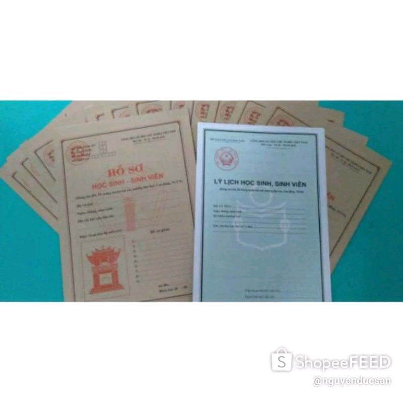 Hồ sơ học sinh sinh viên (100 bộ)