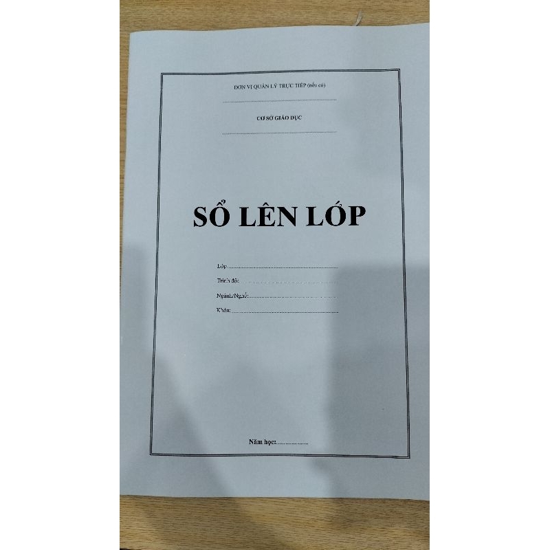 SỔ LÊN LỚP theo tt23/2018 ( combo 5 quyển )