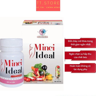  Viên Uống Giảm Cân Minci Ideal - Viên Uống Hỗ Trợ Giảm Cân 40 Viên 