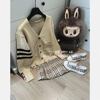 set áo khoác len thom kèm cv bbr hàng hot QC