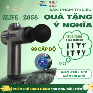 Máy rung mini Zlife Z658 - 99 cấp độ, Máy massage cầm tay, mát xa cổ vai gáy Quà tặng người thân