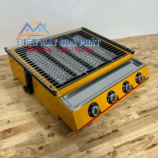 Bếp nướng ga 4 họng - bếp nướng bbq bằng gas 4 đầu đốt et-k255