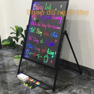 Bảng Led Huỳnh Quang-Bảng Dạ Quang Kích thước 40*60cm-50x70cm ( Tặng Hộp Bút+ FULL Phụ Kiện)