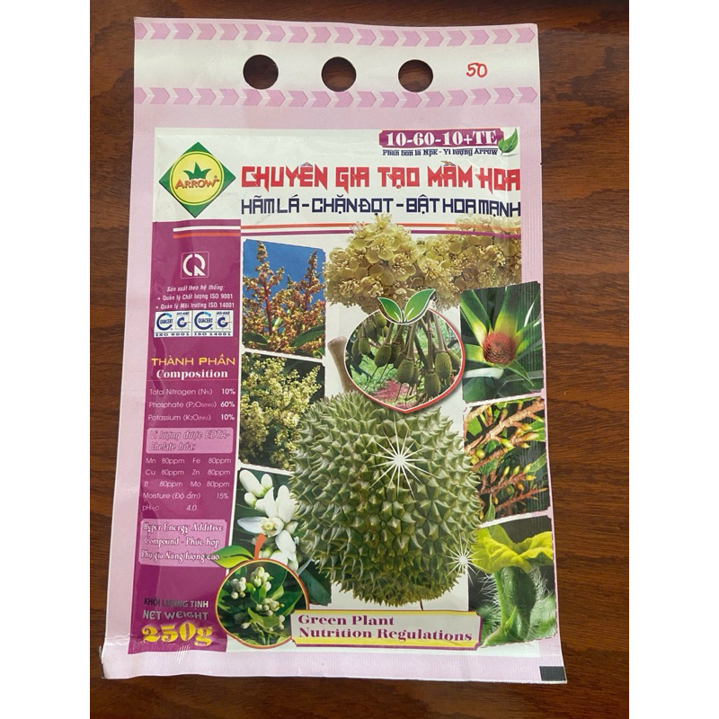Tạo mầm hoa 10-60-10 TE Sầu Riêng