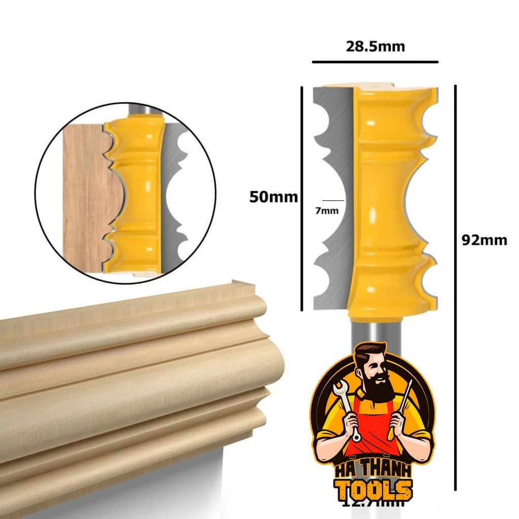 Mũi Soi Chỉ Gỗ - Mũi Phay Phào Chỉ 51mm
