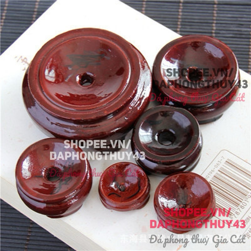 Đế gỗ bi cầu các size đế cho quả cầu phong thuỷ
