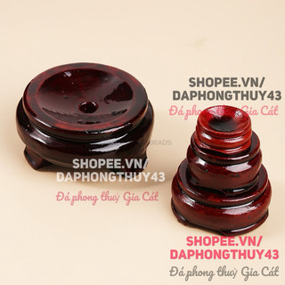 Đế gỗ bi cầu các size đế cho quả cầu phong thuỷ