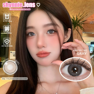  ✨ GIÁ 1 CẶP  LENS GRAY - kính áp tròng xám tro nhẹ tone Hàn dễ mang 14.2MM  - SHYNNIE LENS  Lens Huế  🐰o 