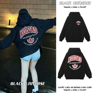 Áo Hoodie ADI.DA đỏ Blackuniverse chất liệu nỉ bông cao cấp