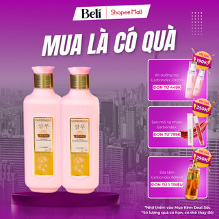 Combo 2 Dầu Gội Carbondex Suôn Mềm Mượt Làm Phồng Tóc 800ML