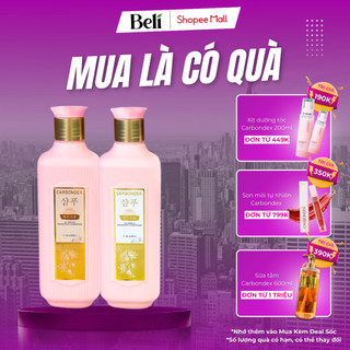 Cặp Dầu Gội Xả Carbondex Suôn Mềm Mượt Làm Phồng Tóc 800ML