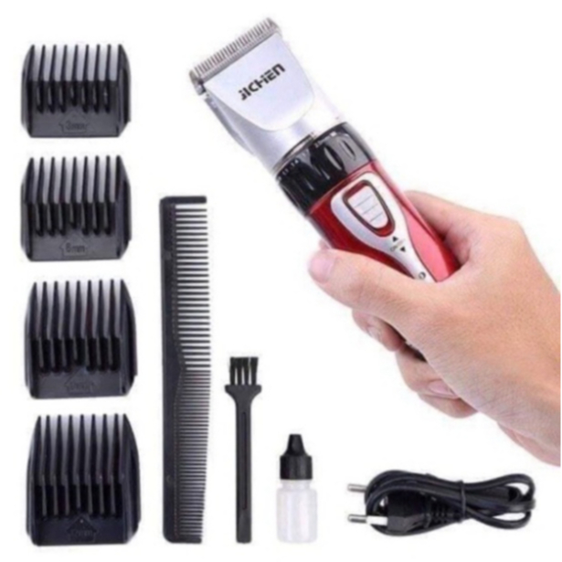 Tông Đơ Cắt Tóc Jichen - Máy Hớt Tóc Cao Cấp Đa Chức Năng Kèm 4 Cữ Cắt Tóc