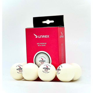 Quả bóng bàn thi đấu UNREX SUN 40+ ITTF (Quả bóng bàn Unrex màu trắng ABS 3 sao)