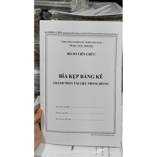 Hồ sơ viên chức mới nhất (2 bộ)