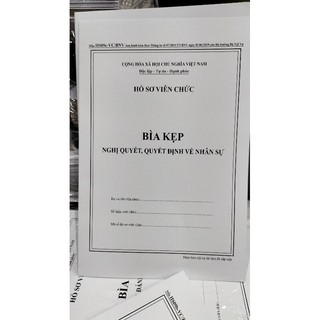 Hồ sơ viên chức mới nhất (2 bộ)