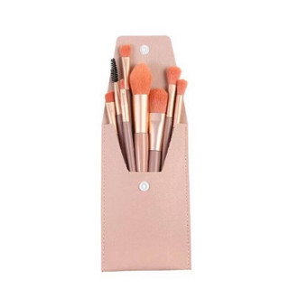 Set 8 Cây Cọ Trang Điểm Nhiều Màu Đầy Đủ 8 Cây Có Túi Zip