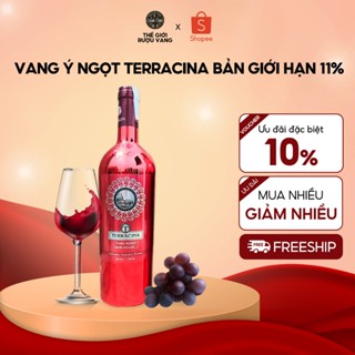  Vang Ý ngọt Terracina màu đỏ bản giới hạn 11% 750ML nhập khẩu chính hãng 