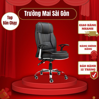 ghế xoay văn phòng làm việc cao cấp Trường Mai có tựa ngả sâu 160 độ nghỉ ngơi chơi gaming thư giãn hót nhất hiện nay