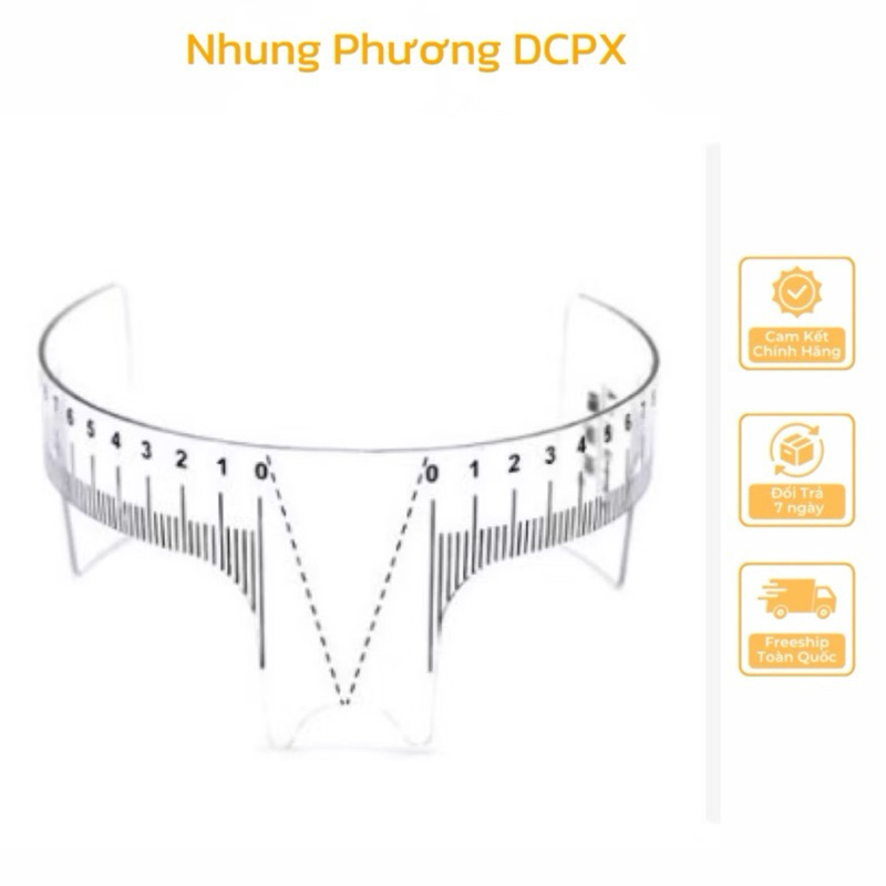 Thước Đo Chân Mày Chữ M PHUN XǍM