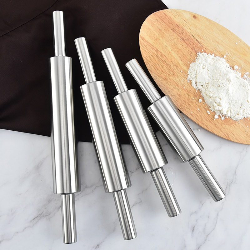 Cán bột inox trục xoay