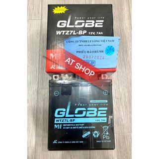 Bình Ắc Quy Khô Hiệu GLOBE cho xe SH, DYLAN, @, PS,LEAD 110 (WTZ7L-BP 12V-7Ah)