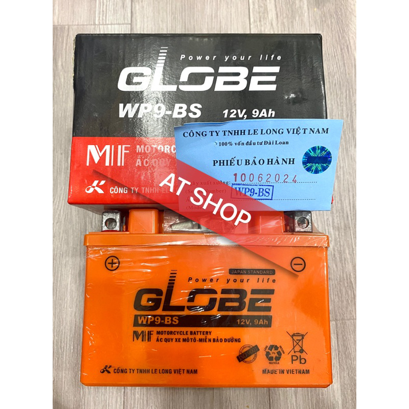 Bình ắc quy khô GLOBE WP9-BS 12V-9AH
