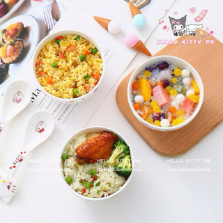Chén bát, muỗng sứ Hello Kitty - Doremon Doraemon