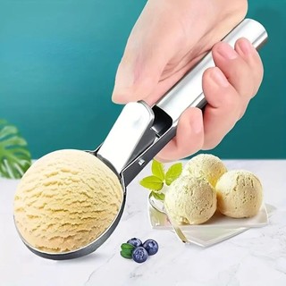 Múc kem inox kiểu bấm