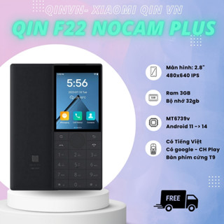 Qin F22 nocam Plus 2024 Quốc Tế - phiên bản nâng cấp lên 32gb 3gb - tiếng Việt, Google, CH Play gõ T9 như Nokia - QinVN