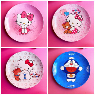 Dĩa tròn lớn 22cm Hello Kitty - Doremon Doraemon
