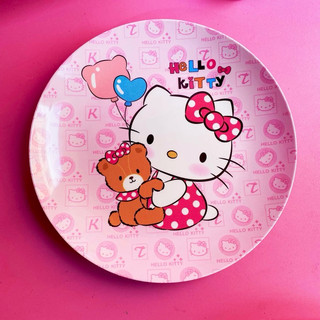 Dĩa tròn lớn 22cm Hello Kitty - Doremon Doraemon
