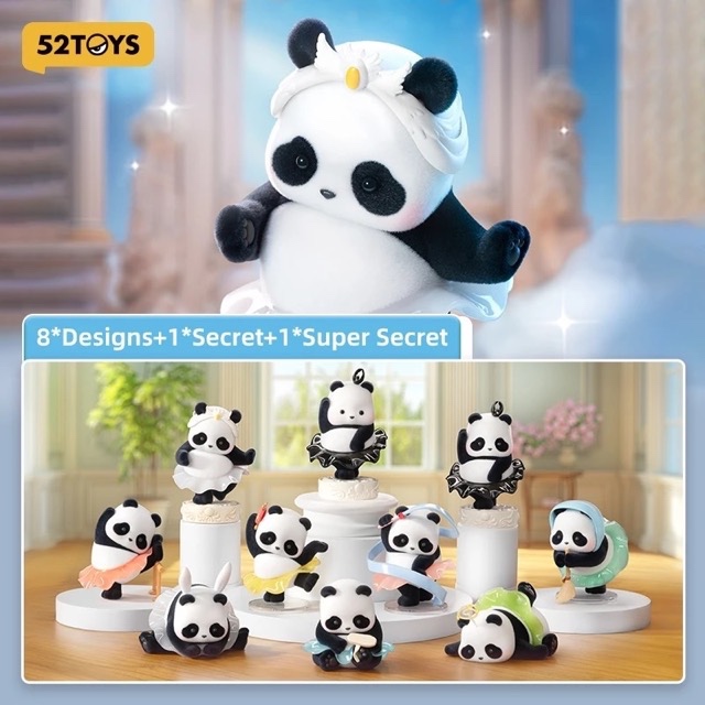 52Toys: Panda Roll Ballet Performance (Blind box set 8 hộp)